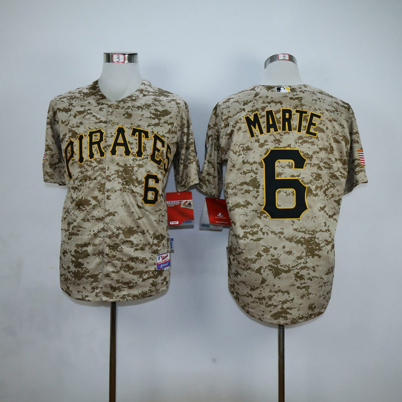Men Pittsburgh Pirates 6 Marte Camo MLB Jerseys